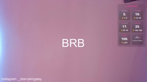 Cherrykingsley online show from February 19, 2:22 pm