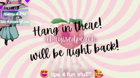 Peach online show from April 25, 4:03 am