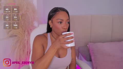 Snapshot of april_ebony18_ chatting on October 21, 10:53 am April online show from October 21, 10:53 am