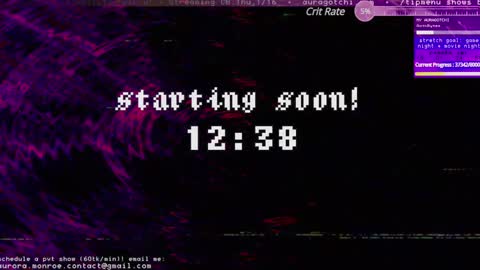 Snapshot of auragotchi chatting on January 13, 3:23 am Aurora Aura online show from January 13, 3:23 am