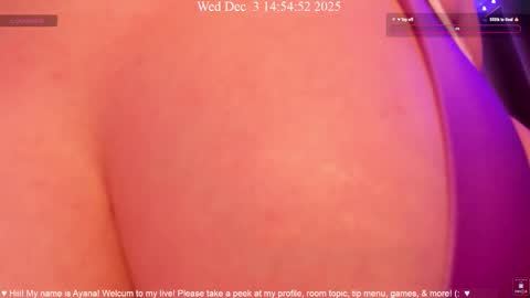 Ayana Delatorre online show from December 3, 10:54 pm