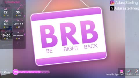 adara sterling online show from January 22, 7:24 pm