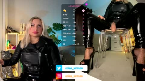 Snapshot of erika_kirman chatting on January 25, 1:08 pm Erika      online show from January 25, 1:08 pm