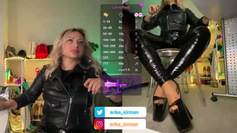 Snapshot of erika_kirman chatting on January 11, 11:45 am Erika      online show from January 11, 11:45 am