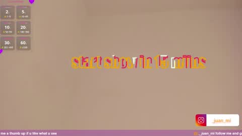 Juan Miguel online show from October 20, 11:04 am