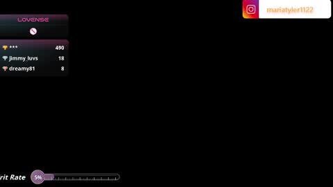 Snapshot of mariatyler chatting on September 28, 9:35 pm Maria Tyler online show from September 28, 9:35 pm