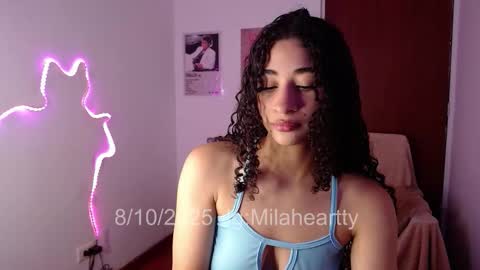 Snapshot of milah_hearrty chatting on October 8, 9:10 pm Milah online show from October 8, 9:10 pm