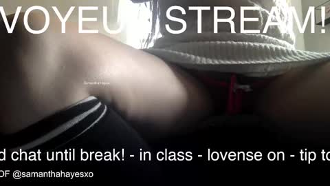 The Real Samantha Hayes haha  online show from December 5, 7:33 pm