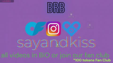 Say and kiss online show from March 18, 12:33 pm