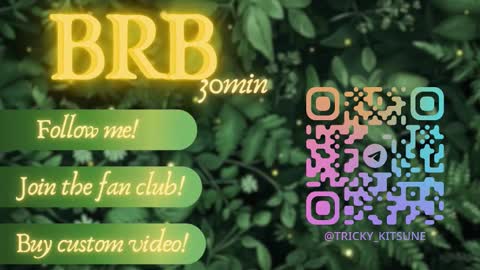 trickykitsune online show from October 5, 1:08 pm