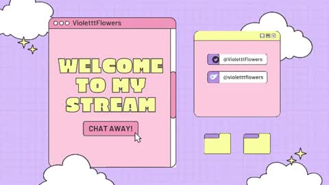 Violet Flowers online show from July 20, 9:05 pm