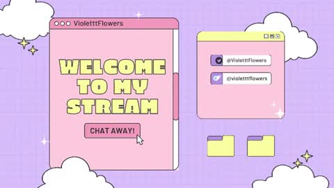 Violet Flowers online show from July 5, 11:45 pm