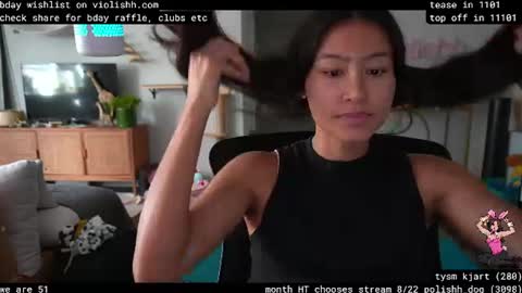 follow me on twitter violishh and ig violishh  online show from August 3, 7:31 pm