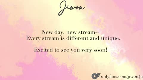J i w o n   online show from July 11, 10:35 pm